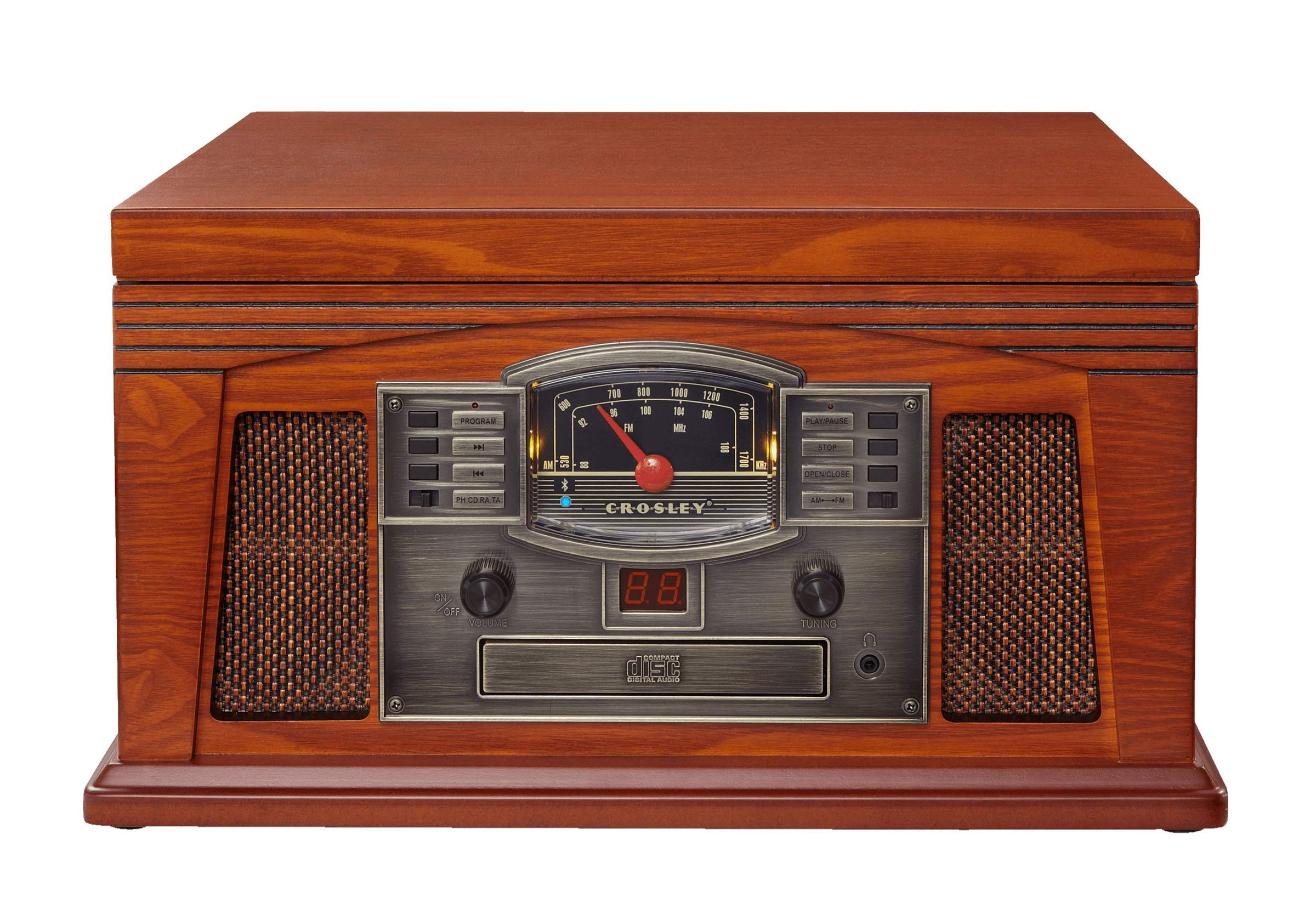 crosley-lancaster-platine-vinyle-bluetooth-paprika-cd-cassette image 3