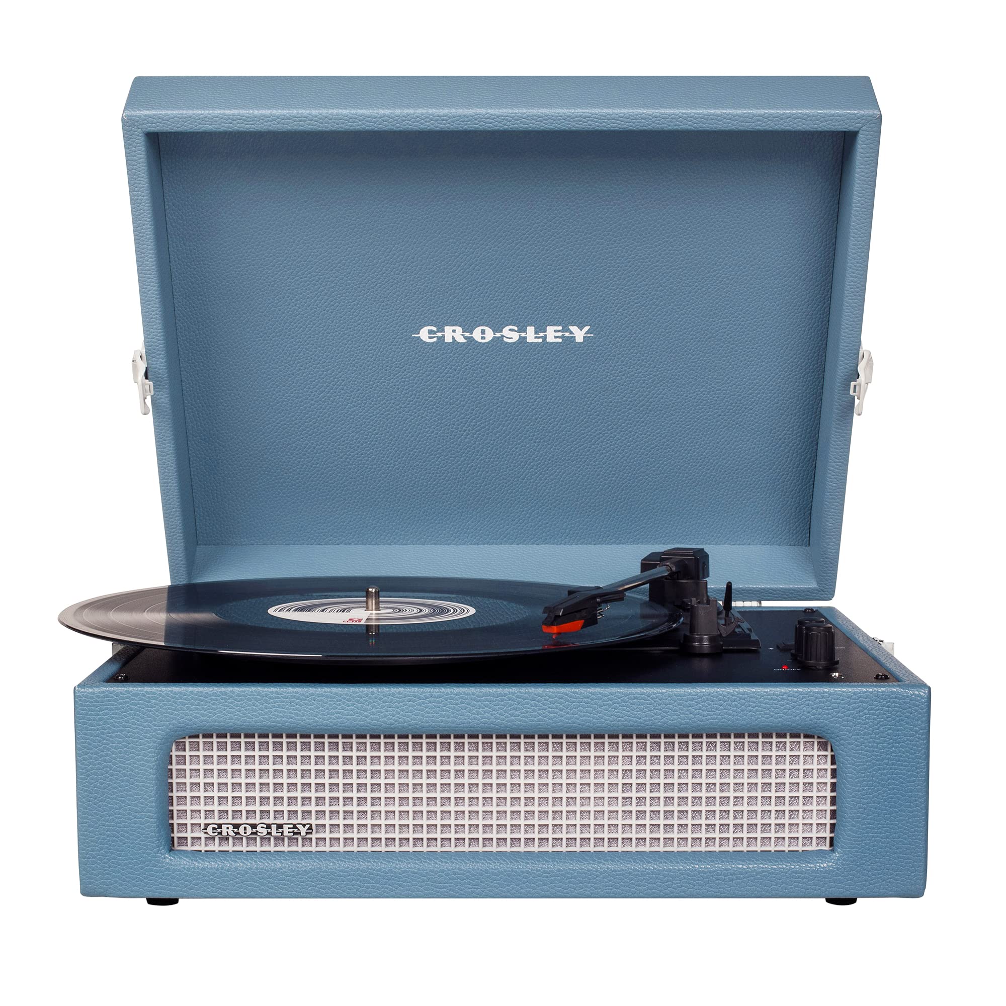 crosley-voyager-platine-vinyle-valise-bleue-bluetooth image 1
