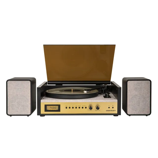 crosley-coda-platine-vinyle-bluetooth-noir-2-haut-parleurs image 1