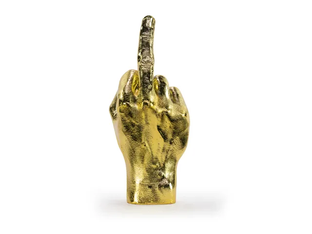 bitten-the-finger-sculpture-doigt-statue-dor-20-cm image 1
